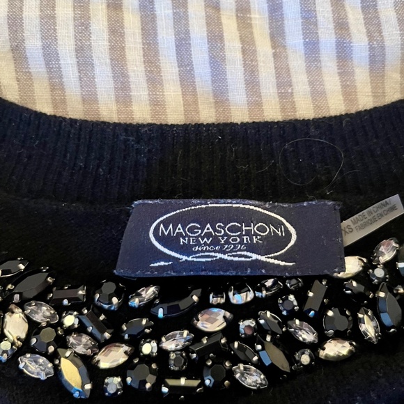 100% black cashmere sweater - Magaschoni - Picture 3 of 3